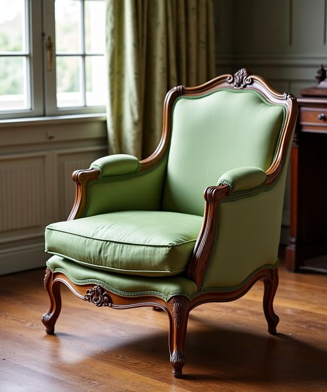 Fauteuil Louis XV en noyer
