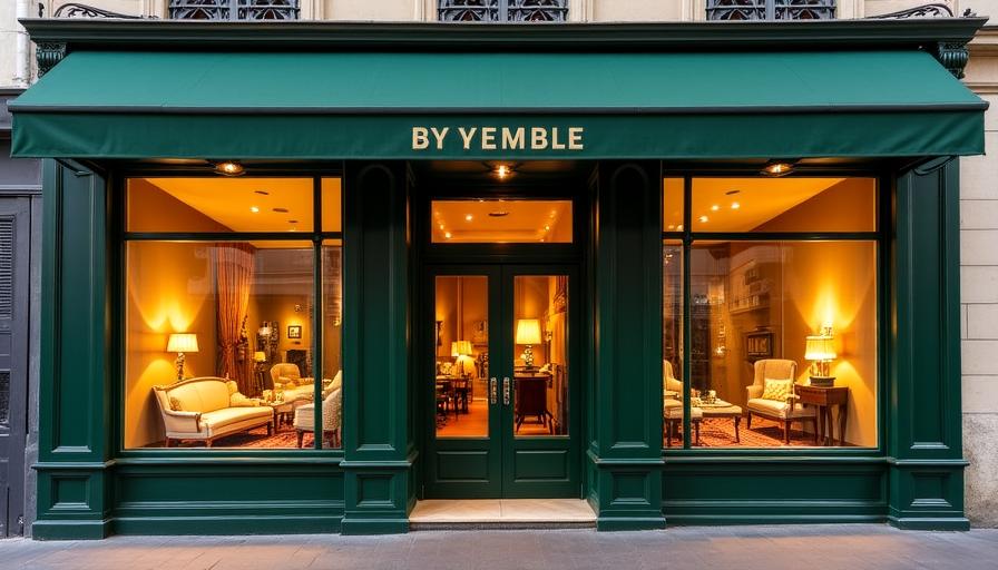 Devanture de la boutique Herb & Hearth à Paris